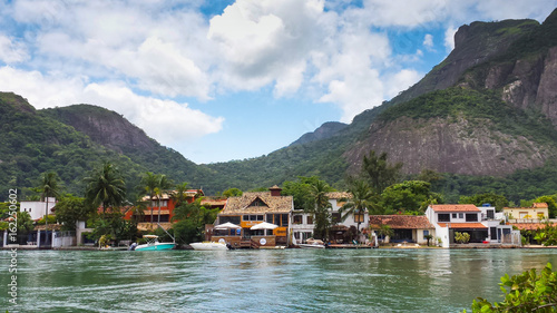 Luxury houses and restaurants by the Marapendi river- Barra da Tijuca - Rio de Janeiro