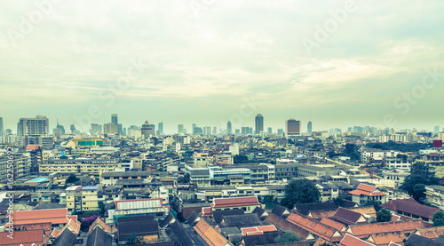 Skyline panorama Bangkok Thailand