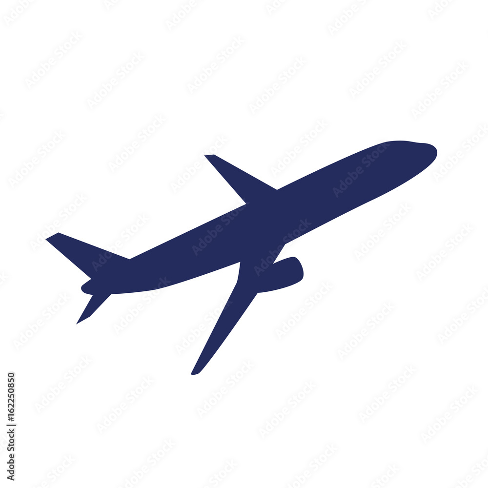 Flugzeug hebt ab blau Flugzeug hebt ab blau