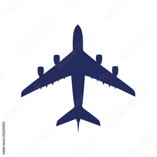 Flugzeug blau