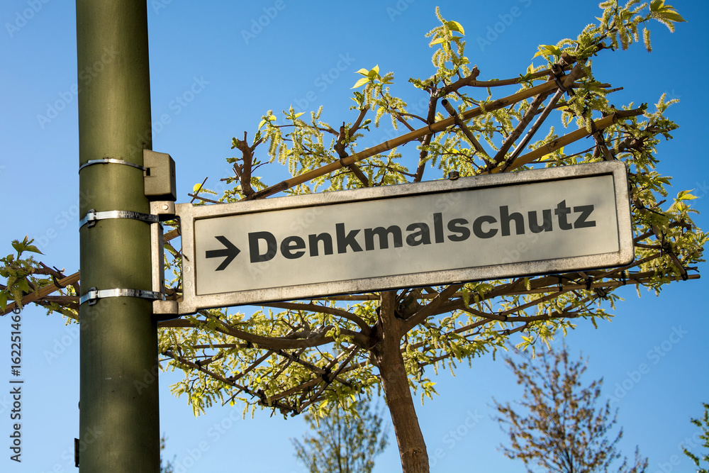Fototapeta premium Schild 145 - Denkmalschutz