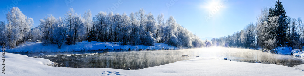 river in winter