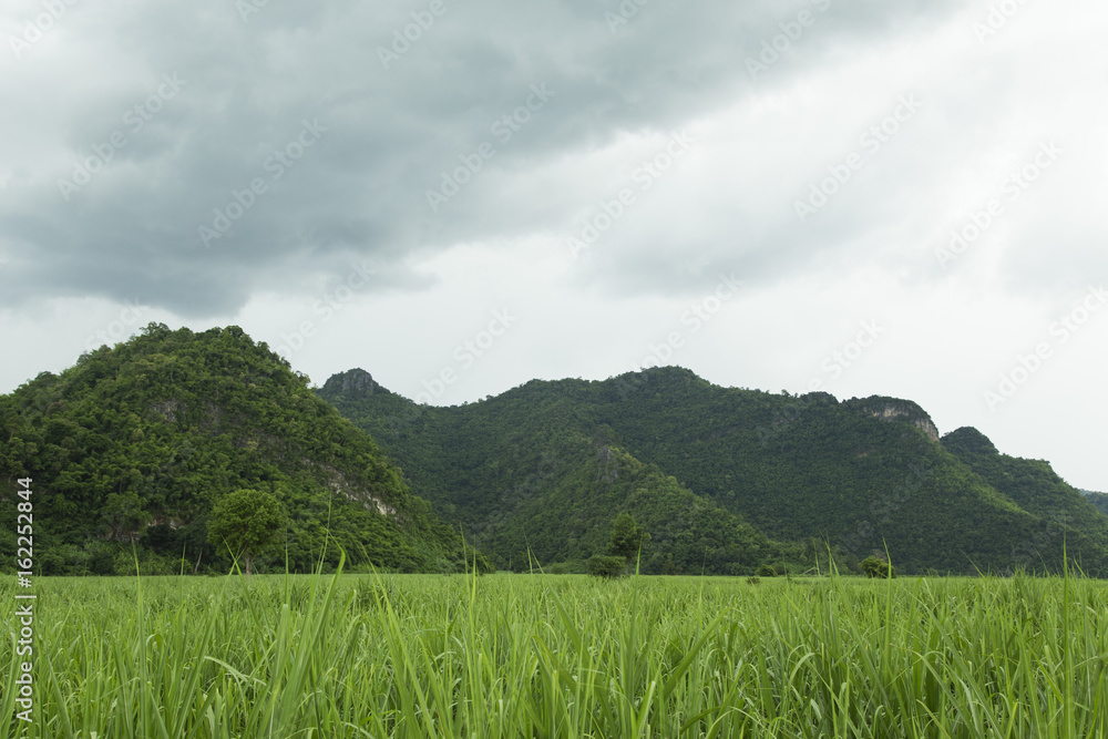 Mountain and sky with storm clouds. Mountain and sky with storm clouds.