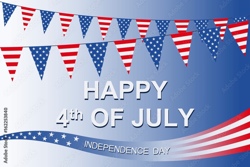 Happy 4th of july. Independence Day 