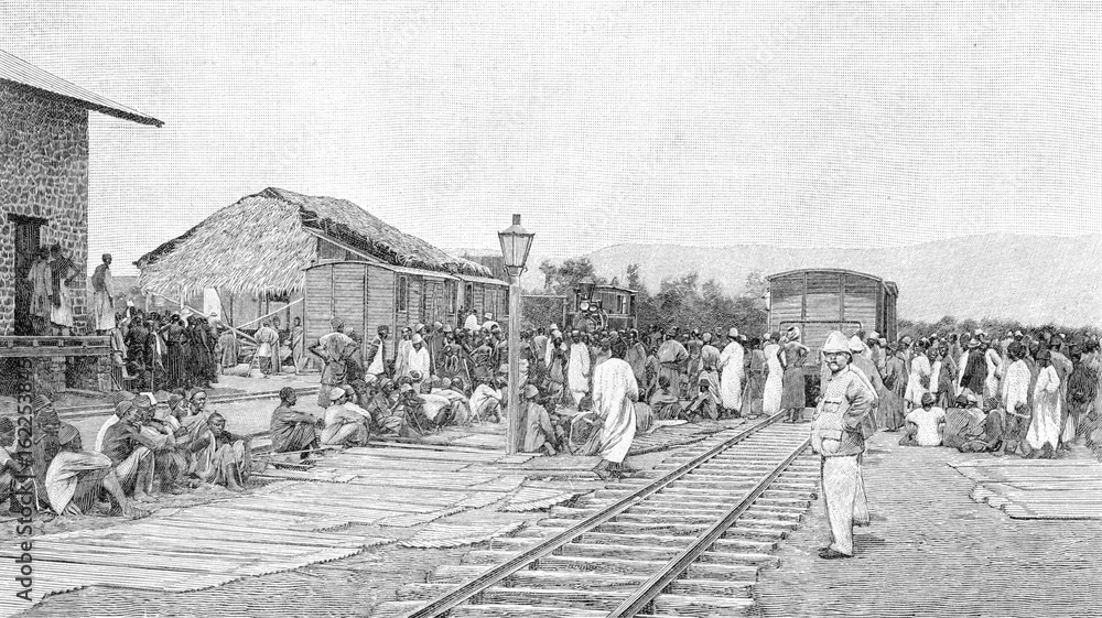 Rail  German East Africa. Date: 1900