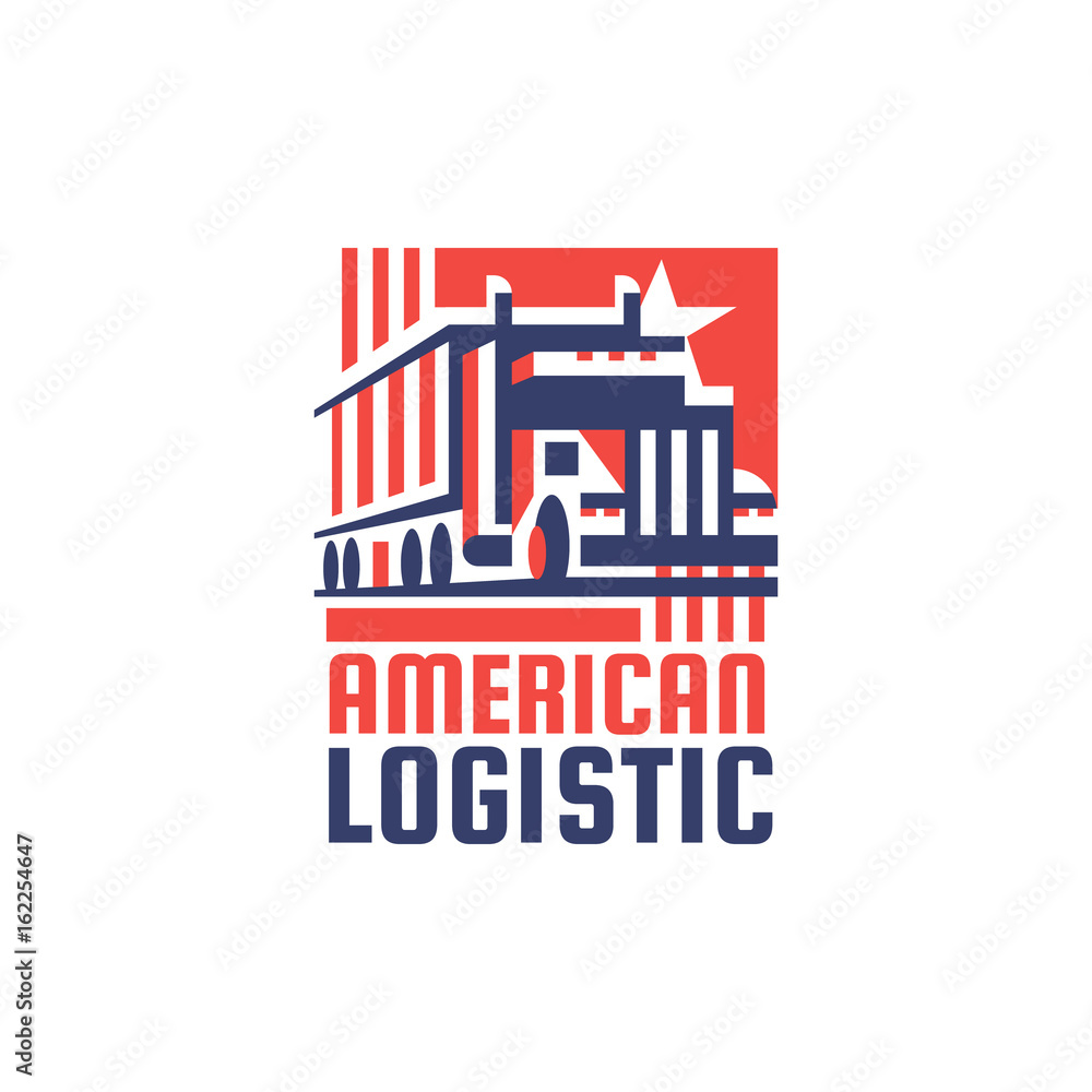 Obraz premium American Logistic Company Logotype. Vector.