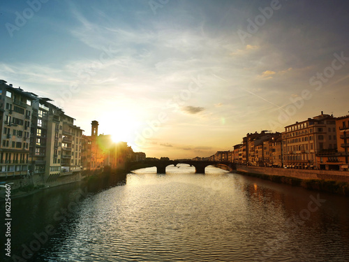 Sunset pont en Italie