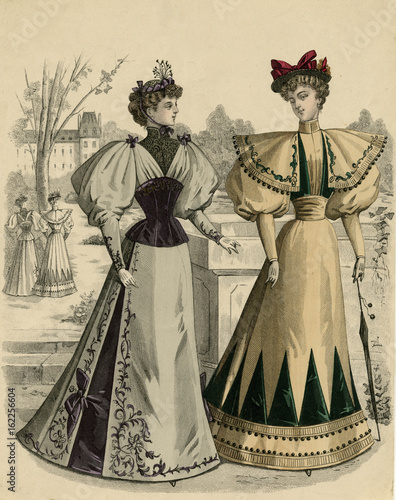 Fotografija Costume of 1890s. Date: 1890s