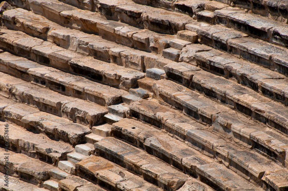 Background from the steps of the ancient ruins of Hierapolis