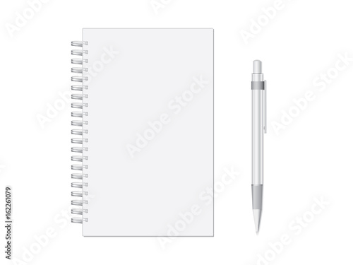 Notebook for your design and logo. Mock up © Ellengold