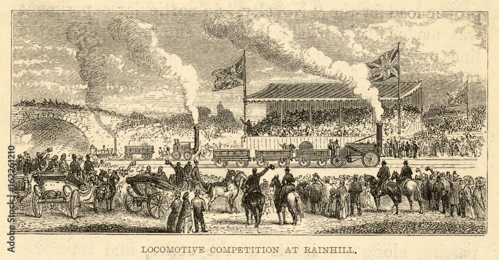Rainhill Loco Trial. Date: 1829