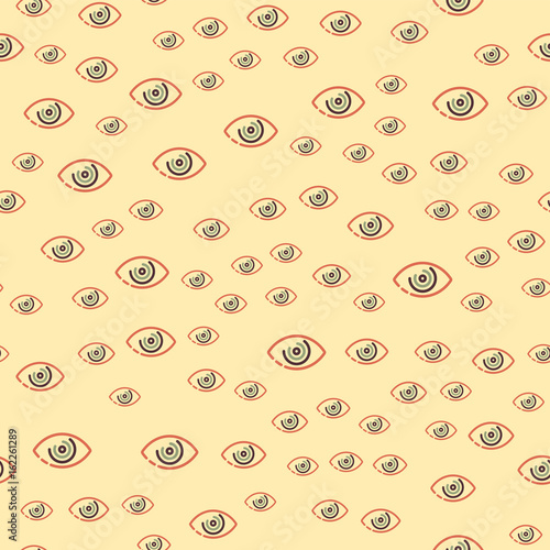 Eye blinker seamless pattern vision daylight glimmer template keeker light peeper company vector illustration