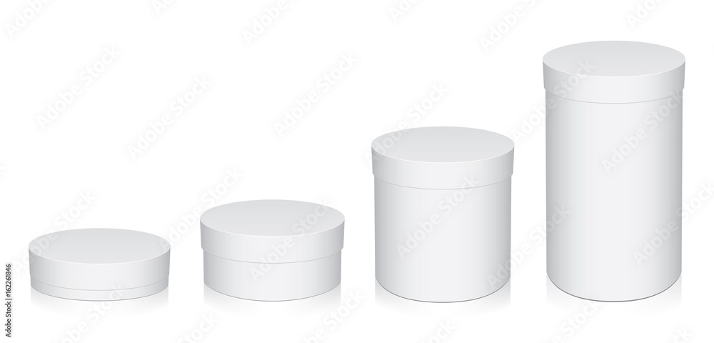Round box for your design and logo. Round box for your design and logo.