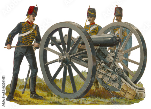 Gunner and Gun. Date: late 19th century
