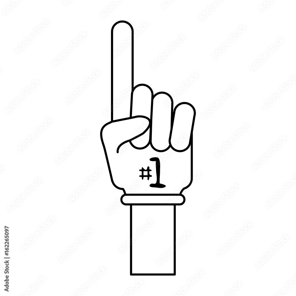 foam finger icon image foam finger icon image