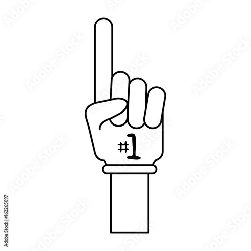 foam finger icon image