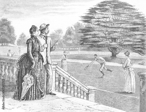 Tennis at Country House. Date: 1888