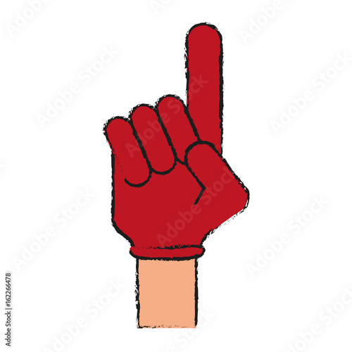foam finger icon image