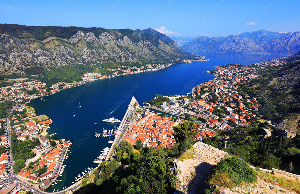 Kotor Bay in Montenegro, Europe