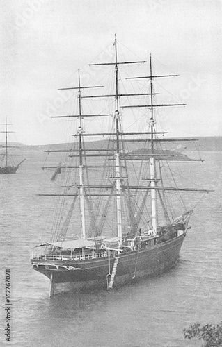 Cutty Sark' at Sydney. Date: circa 1880