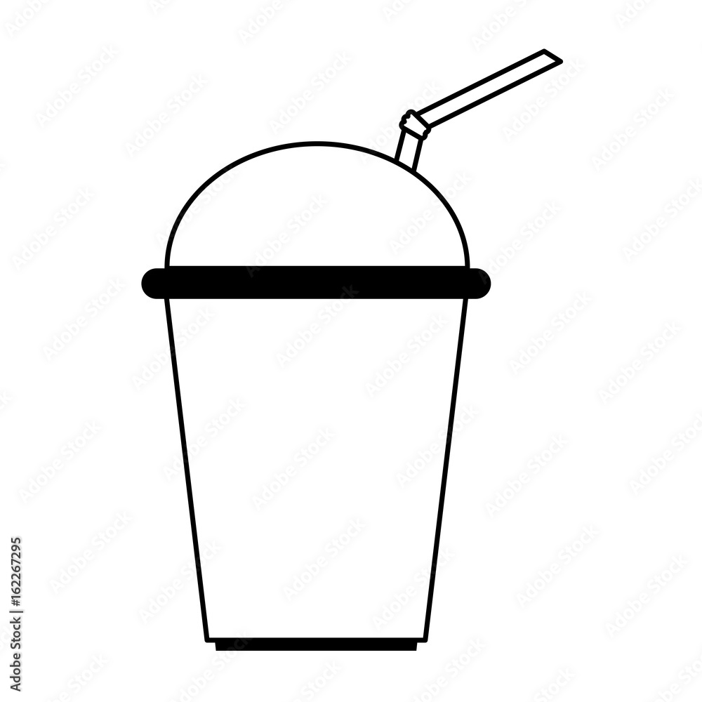 soda in disposable cup icon image soda in disposable cup icon image