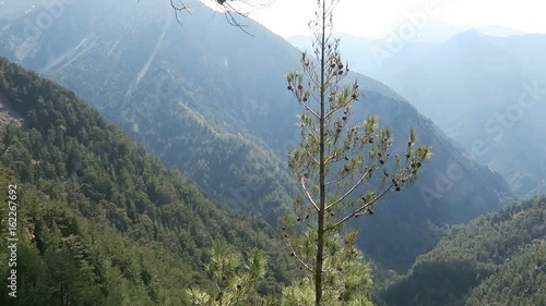 hiking through the Samaria Gorge at Crete (Greece) photo