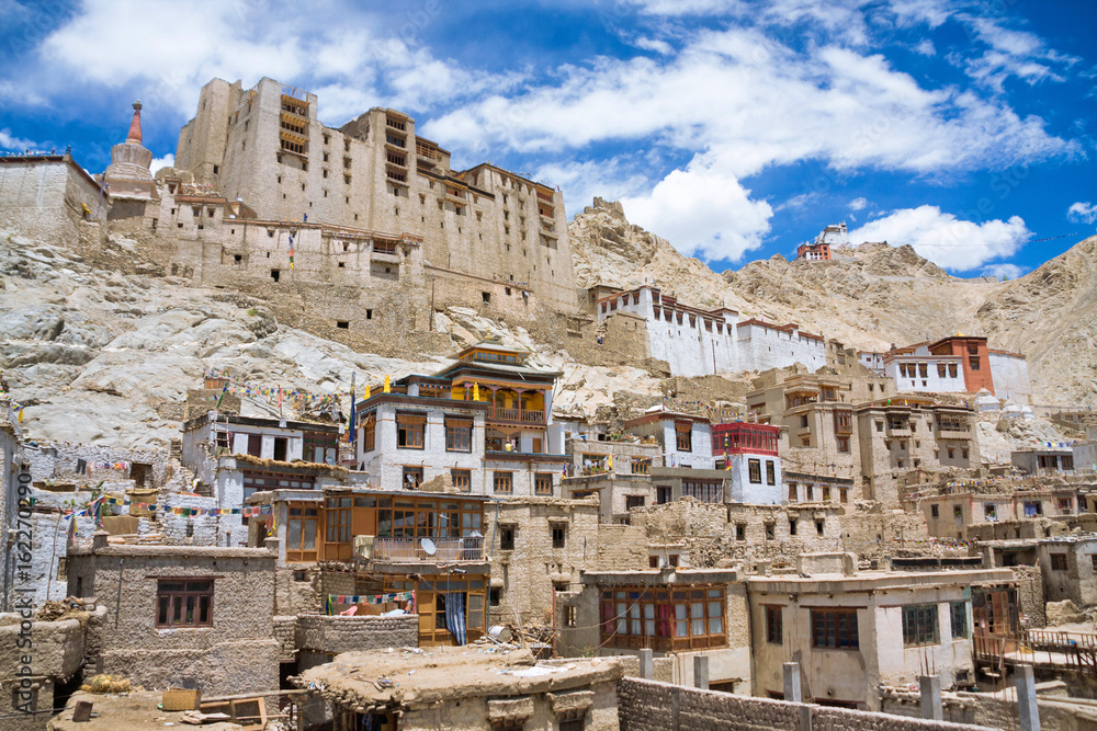 The palace of the kings of Ladakh in the town of Le
