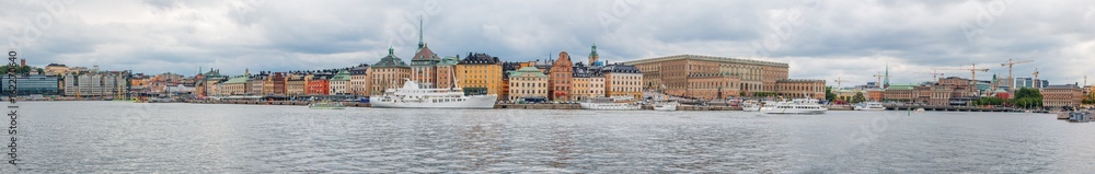 Panorama vom Stockholmer Hafen Stockholm Schweden