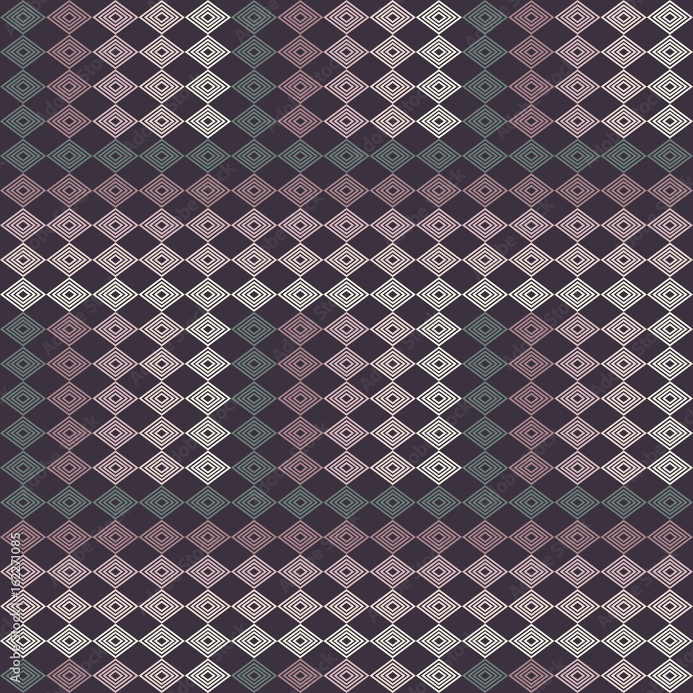 Modern stylish texture with rhombus. Vector seamless pattern. Repeating geometric tiles.