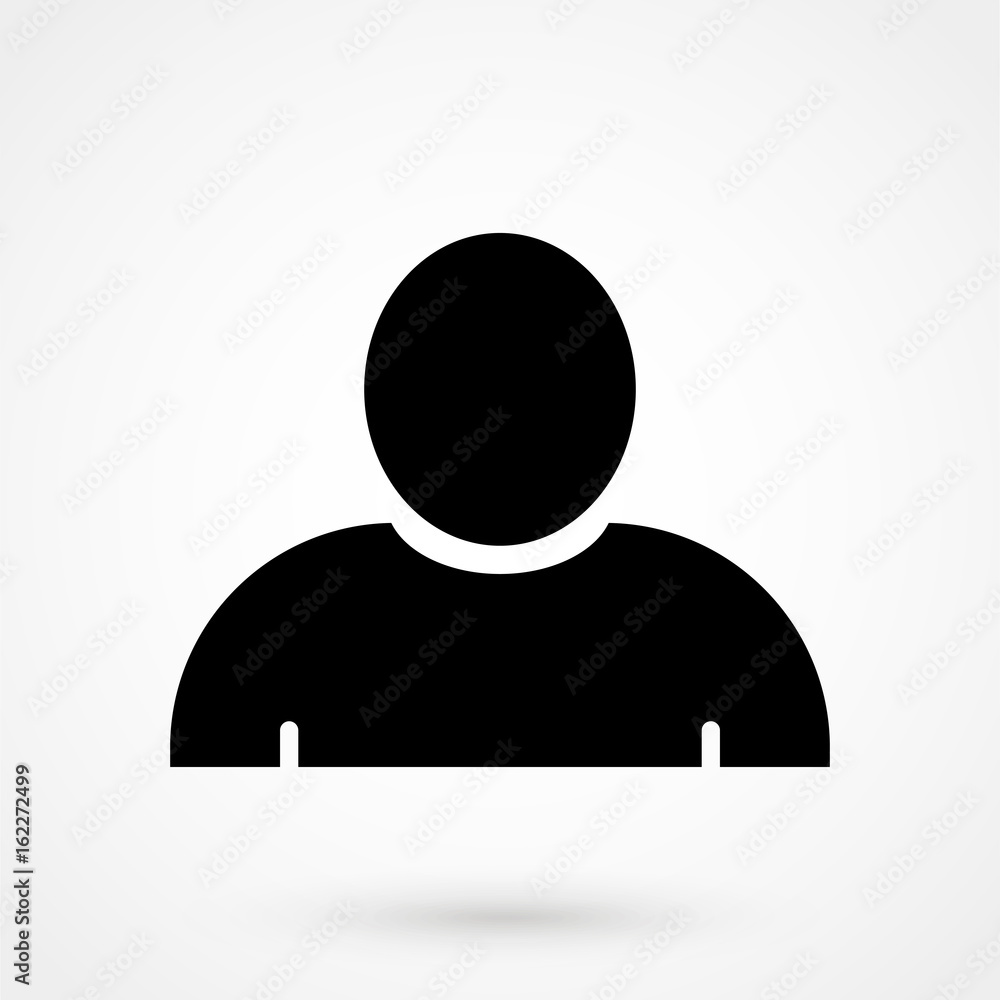 Person icon, flat symbol design, vector Person icon, flat symbol design, vector