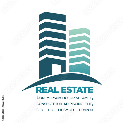Real estate purchase in city center commercial poster