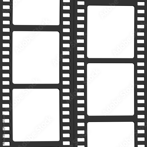 film, movie, photo, filmstrip set of film frame, vector illustration