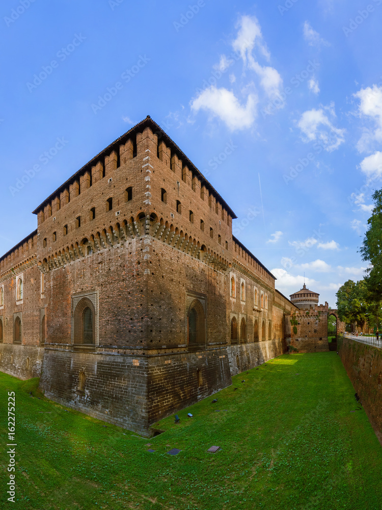 Sforza Castle in Milan Italy