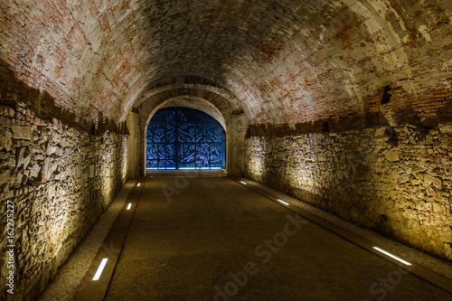Underground tunnel in Lucca Italia