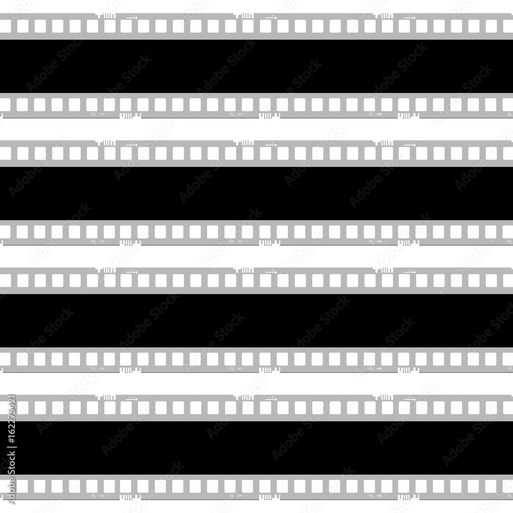 film, movie, photo, filmstrip set of film frame, vector illustration