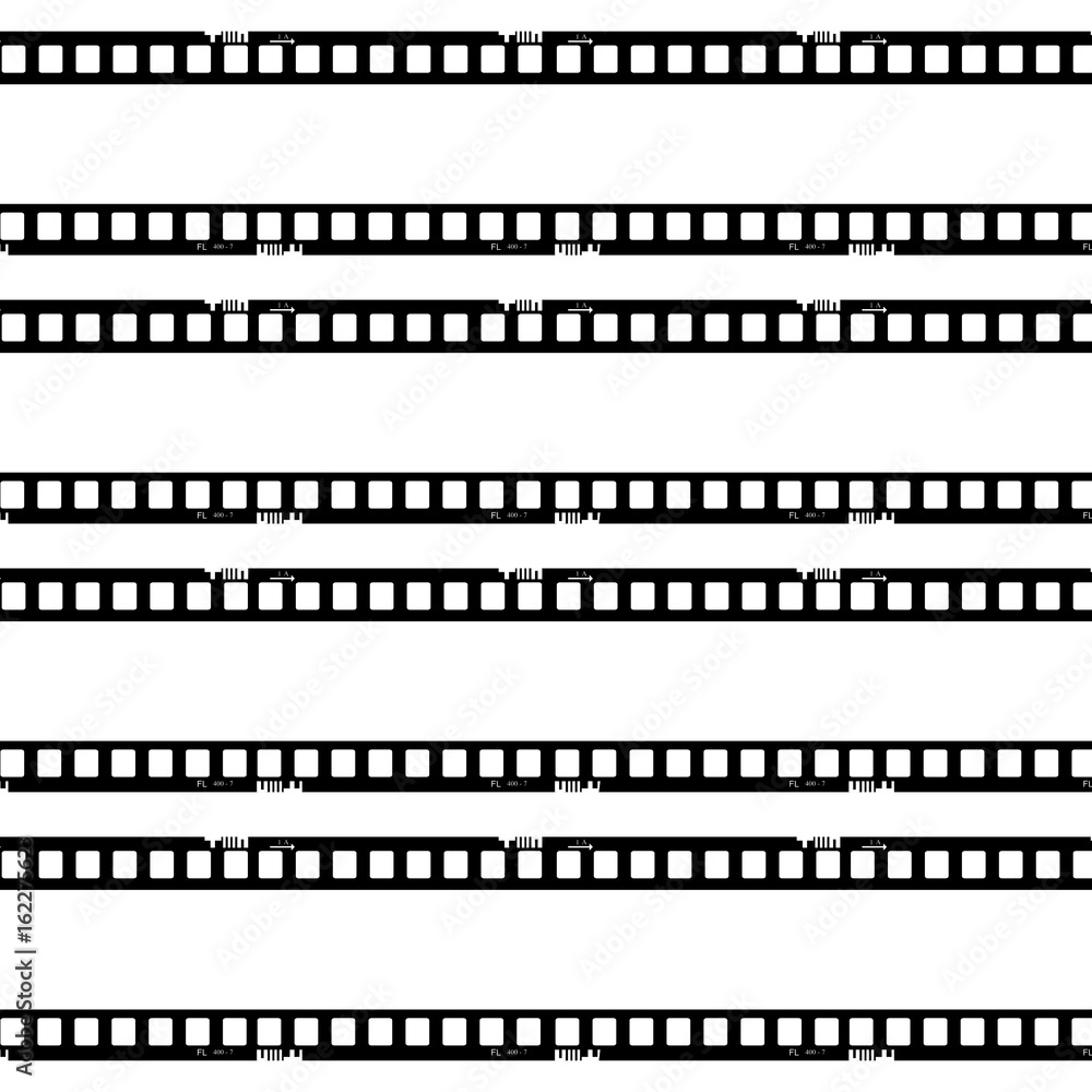 film, movie, photo, filmstrip set of film frame, vector illustration