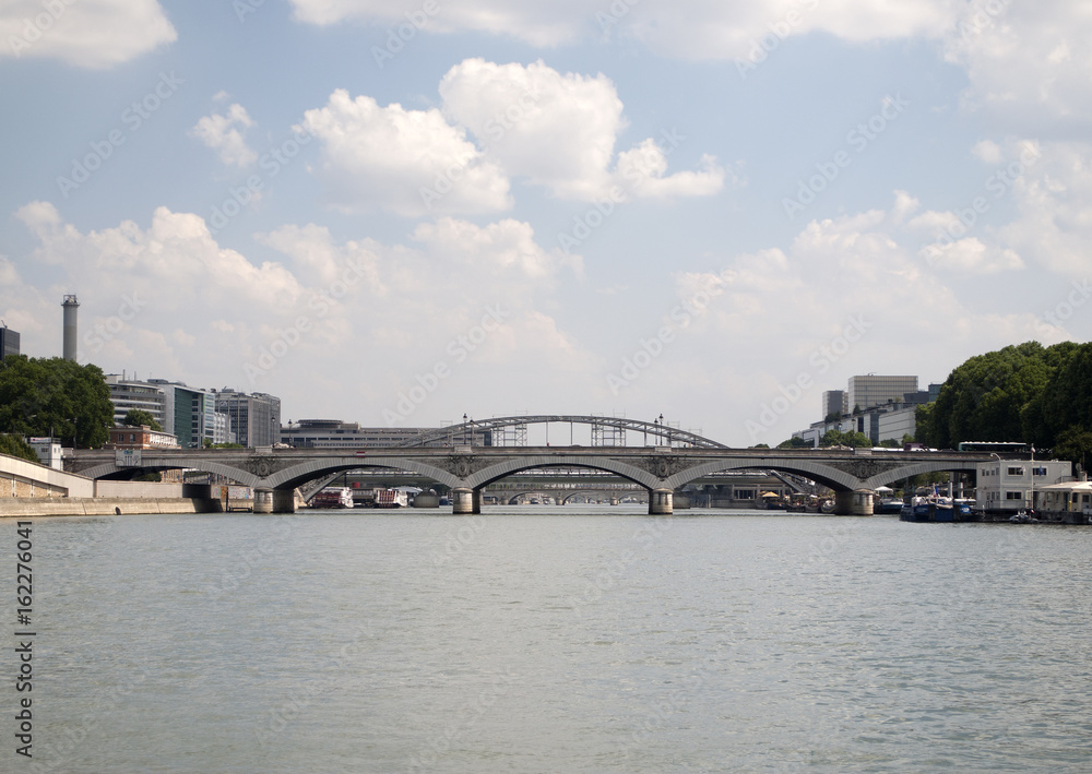 The bridges over the Seine. Paris