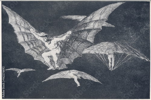 Goya Birdmen. Date: circa 1800 photo