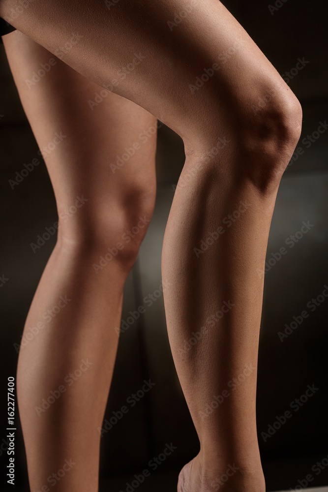 Fototapeta premium Closeup photo of female legs