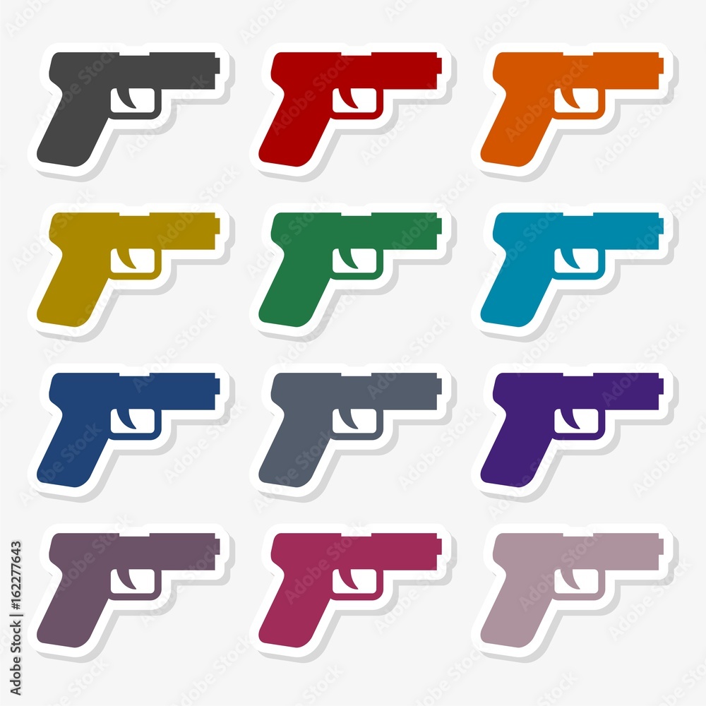 Gun icon illustration Gun icon illustration