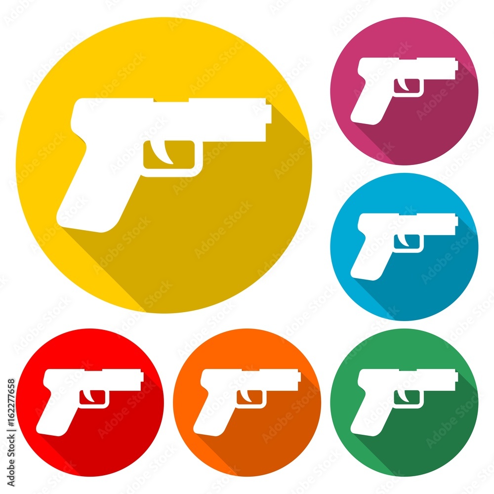 Gun icon illustration 
