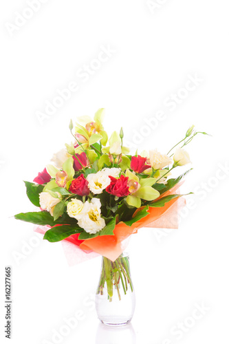 Wallpaper Mural bouquet of flowers on white background isolated Torontodigital.ca