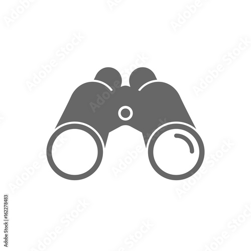 Binoculars icon. Find software sign. Spy equipment symbol. Isolated flat icon on white background. Vector