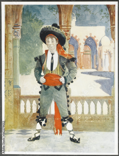 Fotografie Edmund Payne - Toreador. Date: 1865 - 1914