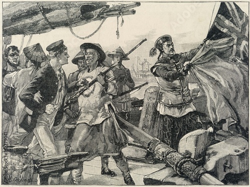 On board the Arrow Second Opium War. Date: 8 October 1856