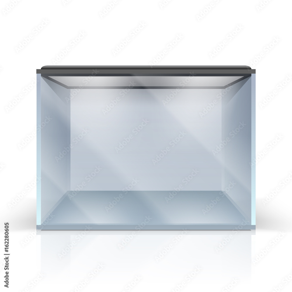 Blank vector aquarium on a Isolated on white background, vector illustration Blank vector aquarium on a Isolated on white background, vector illustration