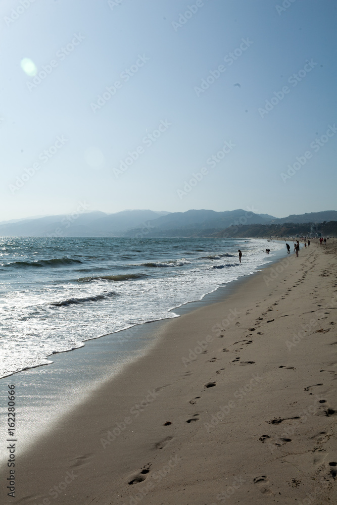 Quiet California beach