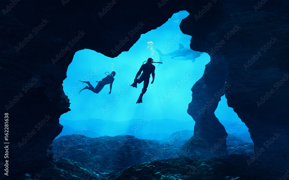 Teenagers swimming Stock Illustration | Adobe Stock