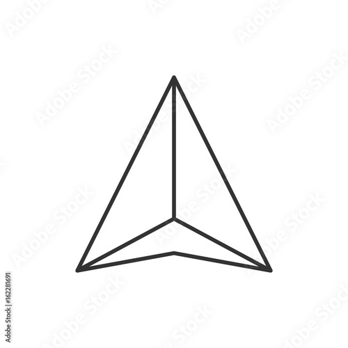 Gps navigation arrow icon