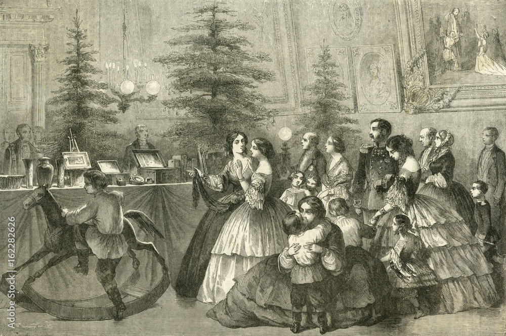 Russian Christmas. Date: circa 1850